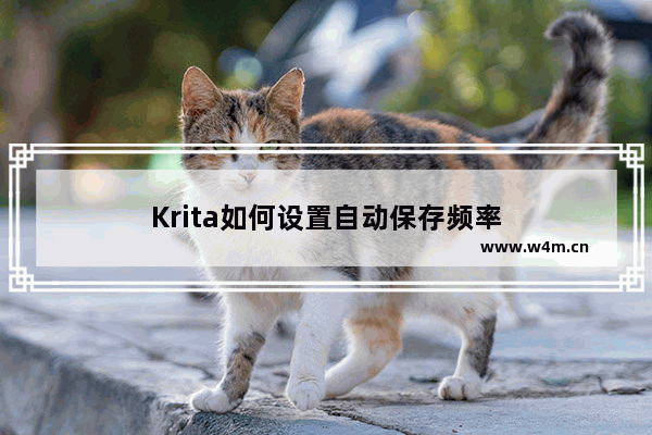 Krita如何设置自动保存频率