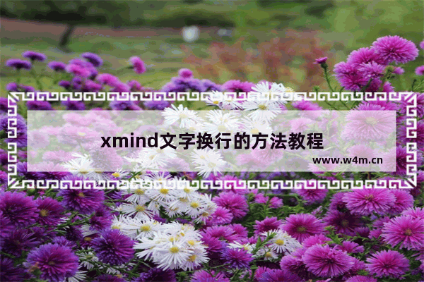 xmind文字换行的方法教程