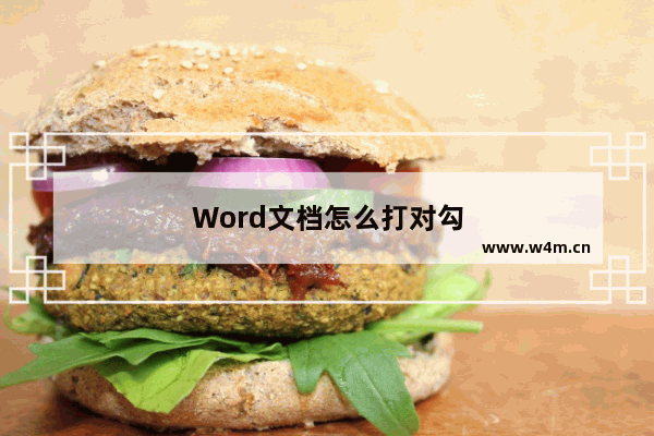 Word文档怎么打对勾