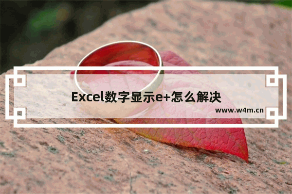 Excel数字显示e+怎么解决