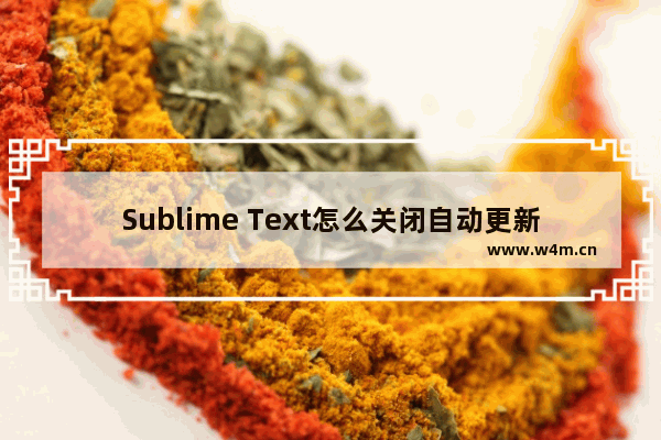 Sublime Text怎么关闭自动更新