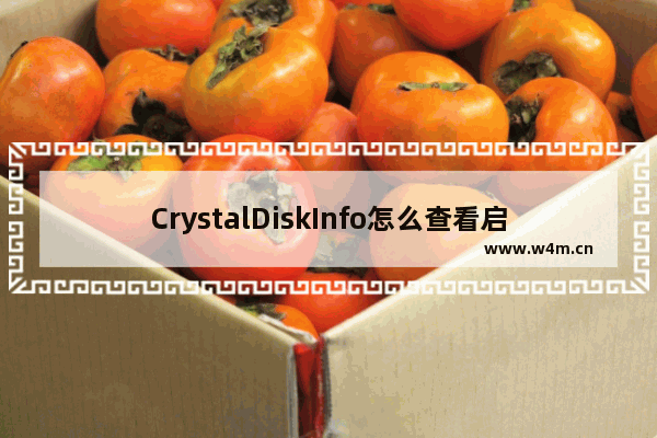 CrystalDiskInfo怎么查看启动关闭数据图