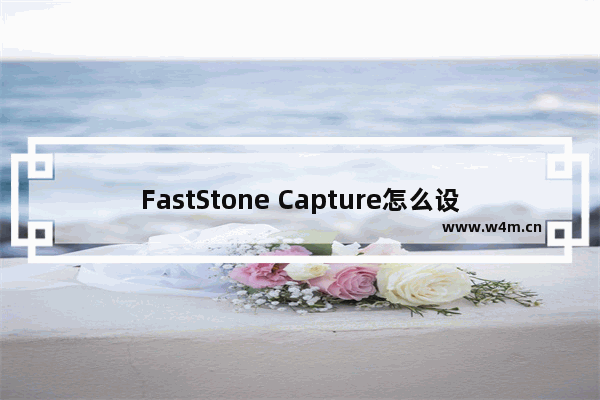 FastStone Capture怎么设置截图自动保存