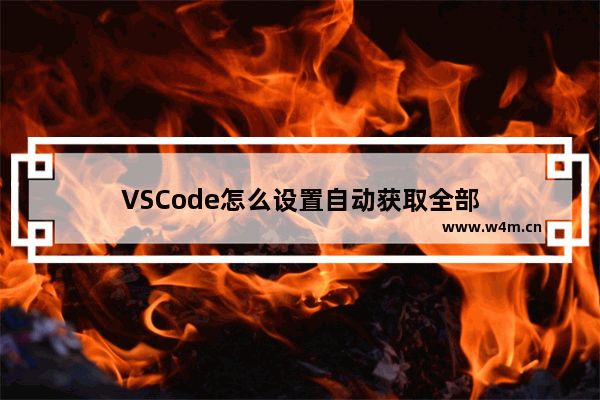 VSCode怎么设置自动获取全部