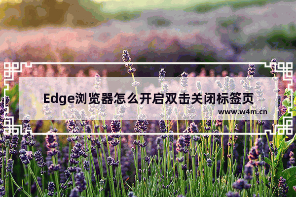 Edge浏览器怎么开启双击关闭标签页