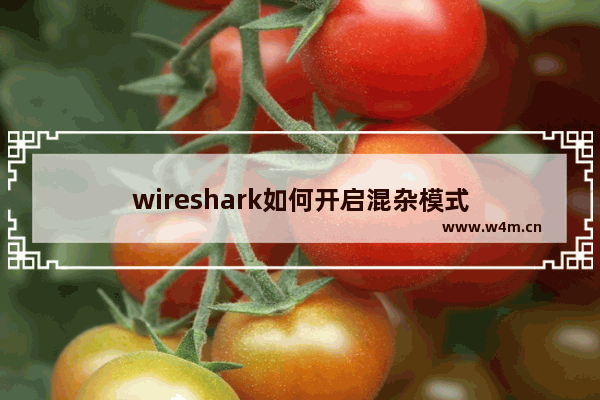 wireshark如何开启混杂模式