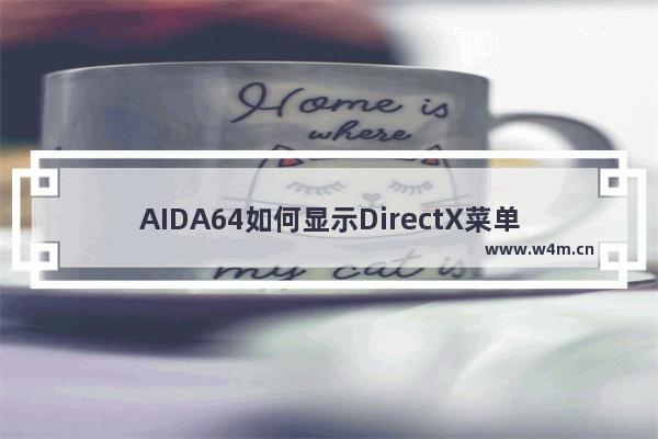 AIDA64如何显示DirectX菜单