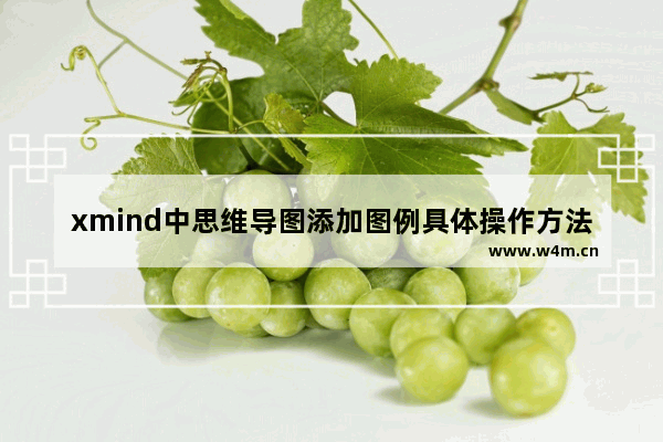 xmind中思维导图添加图例具体操作方法