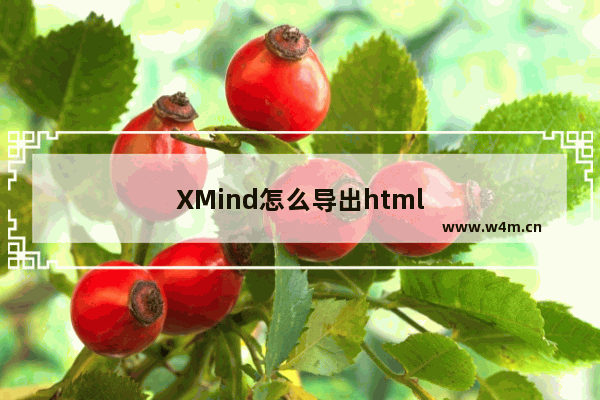 XMind怎么导出html