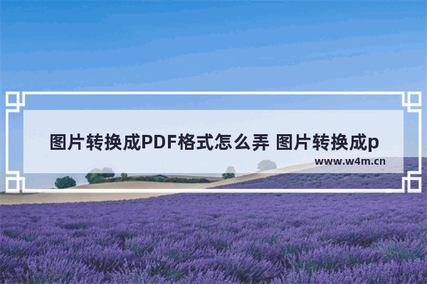 图片转换成PDF格式怎么弄 图片转换成pdf软件哪个好用