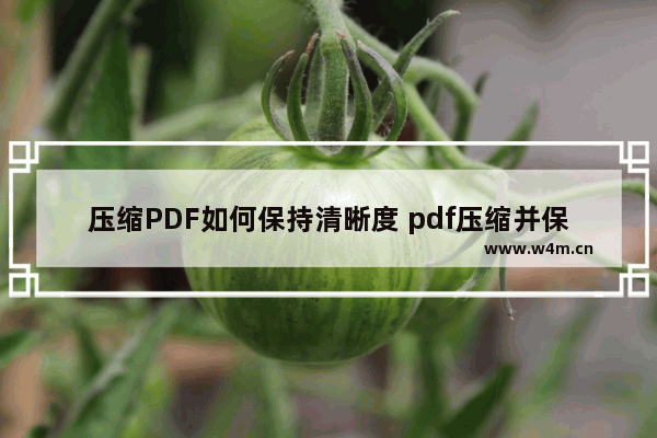 压缩PDF如何保持清晰度 pdf压缩并保持清晰度