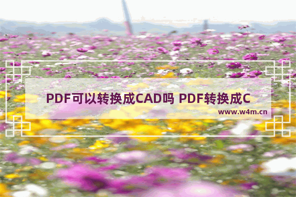 PDF可以转换成CAD吗 PDF转换成CAD的软件