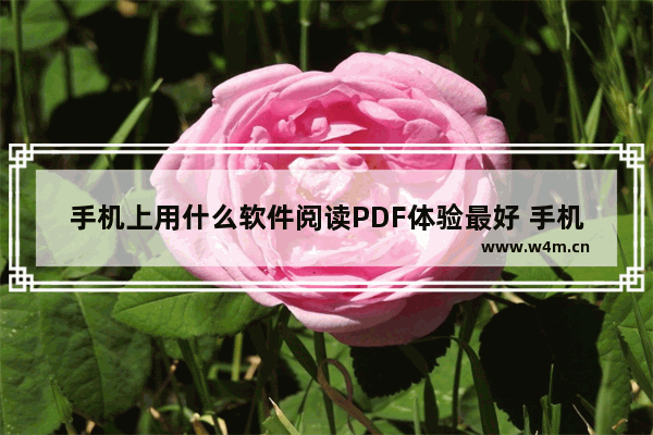 手机上用什么软件阅读PDF体验最好 手机上阅读pdf最好的软件