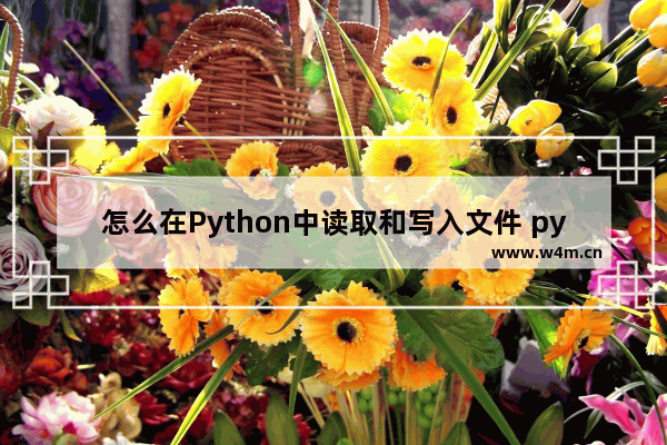 怎么在Python中读取和写入文件 python读取文件的操作方法