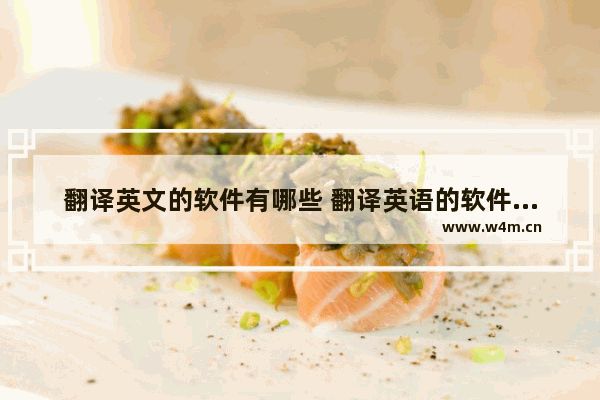 翻译英文的软件有哪些 翻译英语的软件叫什么名字