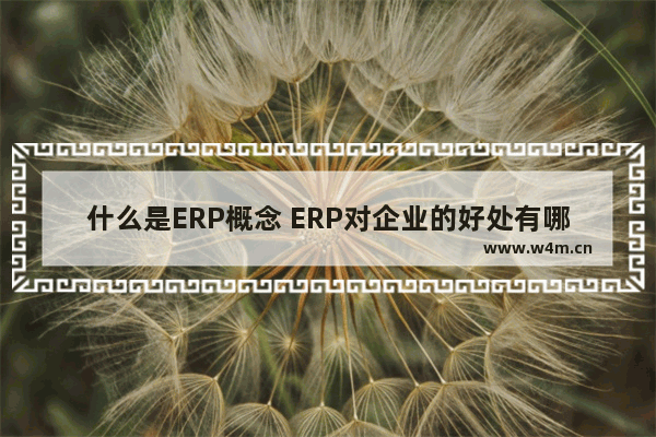 什么是ERP概念 ERP对企业的好处有哪些