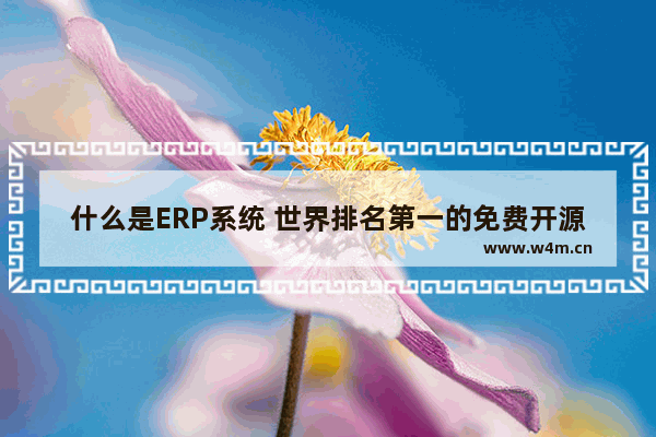 什么是ERP系统 世界排名第一的免费开源ERP