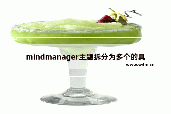 mindmanager主题拆分为多个的具体流程介绍