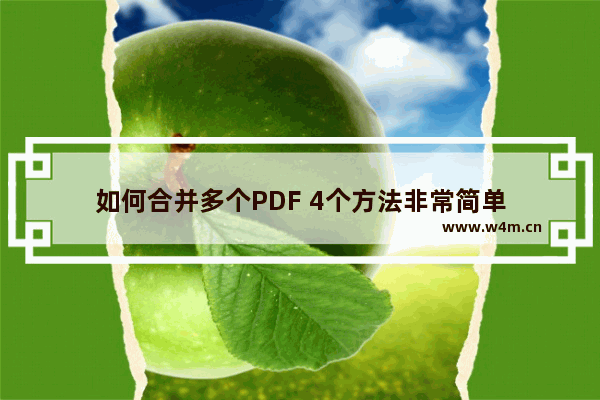 如何合并多个PDF 4个方法非常简单