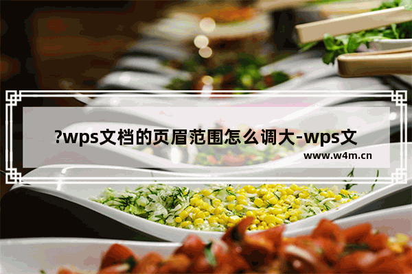 ?wps文档的页眉范围怎么调大-wps文档设置页眉宽度调整页眉框的方法