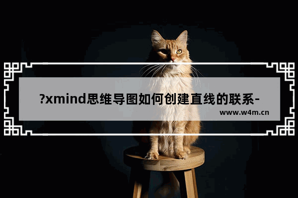 ?xmind思维导图如何创建直线的联系-?xmind思维导图连线设置成直线的方法