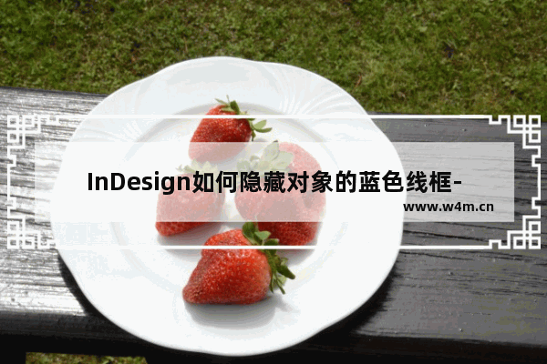 InDesign如何隐藏对象的蓝色线框-InDesign去除文本形状蓝色边框现的方法