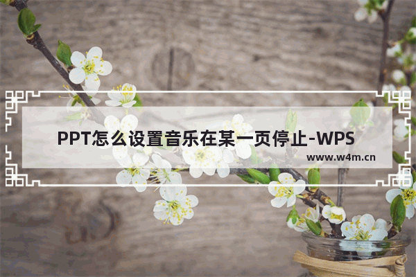 PPT怎么设置音乐在某一页停止-WPS PPT中设置音频播放到第几页停止的方法