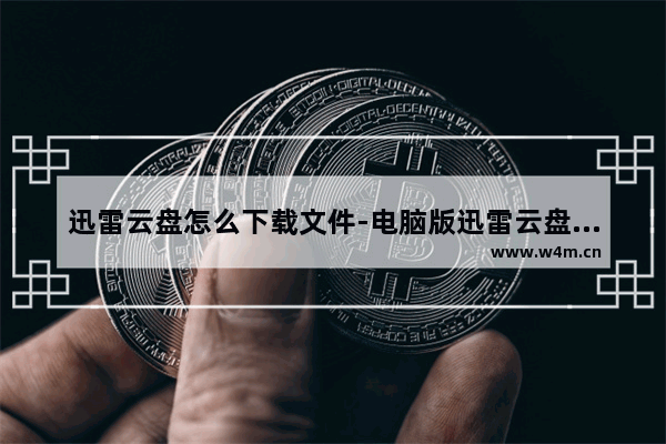 迅雷云盘怎么下载文件-电脑版迅雷云盘下载文件的方法