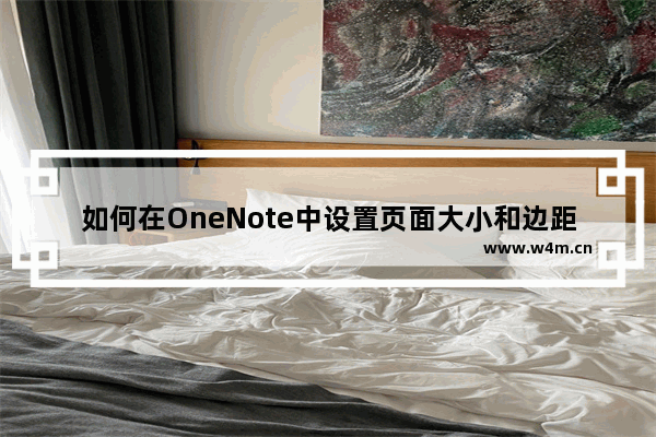 如何在OneNote中设置页面大小和边距-OneNote设置页边距大小的方法