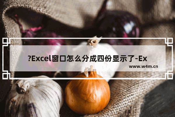 ?Excel窗口怎么分成四份显示了-Excel表格中窗口被拆分成四份后恢复正常的方法教程