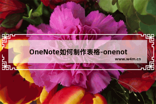 OneNote如何制作表格-onenote制作电子表格的方法