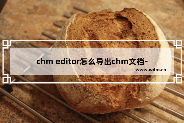 chm editor怎么导出chm文档-CHM Editor导出chm文件的方法