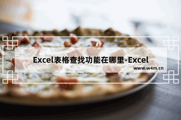 Excel表格查找功能在哪里-Excel表格打开查找功能的方法