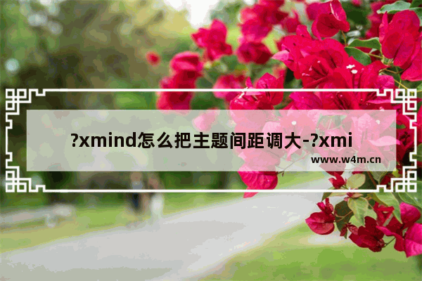 ?xmind怎么把主题间距调大-?xmind让子主题间距大一点的设置方法