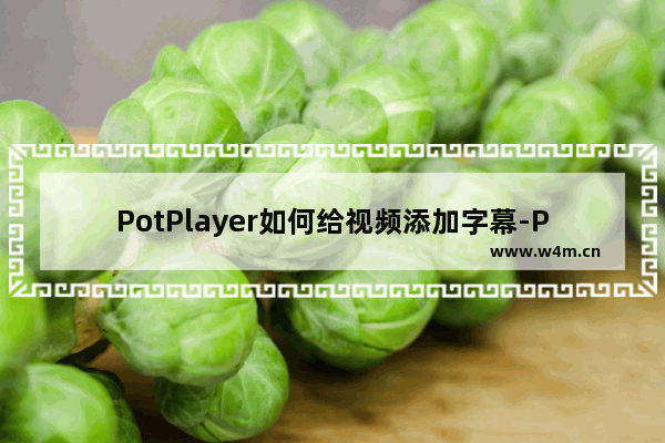 PotPlayer如何给视频添加字幕-PotPlayer给视频添加字幕的方法