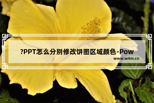 ?PPT怎么分别修改饼图区域颜色-PowerPoint演示文稿中分别修改饼图扇区颜色的方法教程