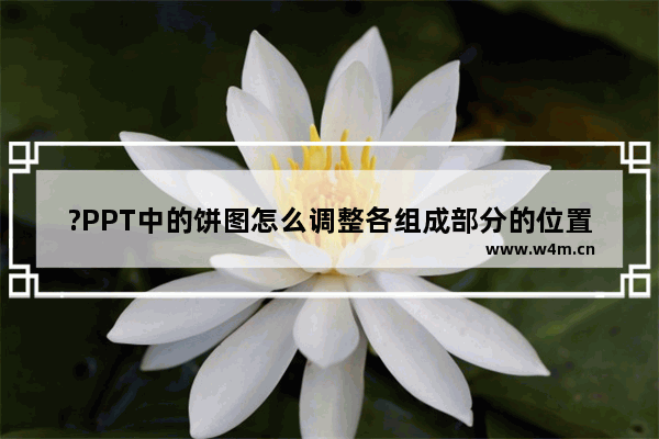 ?PPT中的饼图怎么调整各组成部分的位置和大小角度-PowerPoint演示文稿单独调整饼图扇区的方法教程