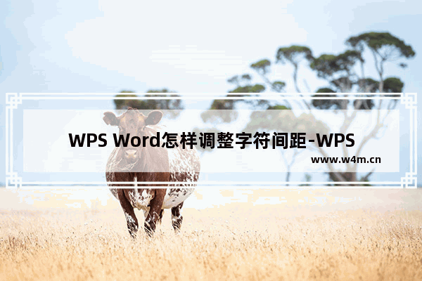 WPS Word怎样调整字符间距-WPS Word设置字符间距的方法