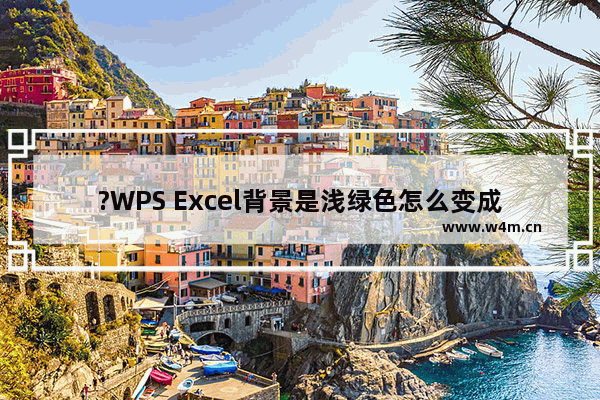 ?WPS Excel背景是浅绿色怎么变成白色-WPS表格背景颜色变为绿色后恢复白色的方法教程