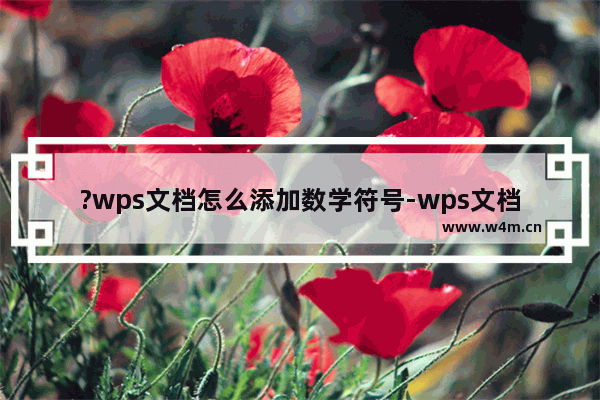 ?wps文档怎么添加数学符号-wps文档添加小于等于的方法