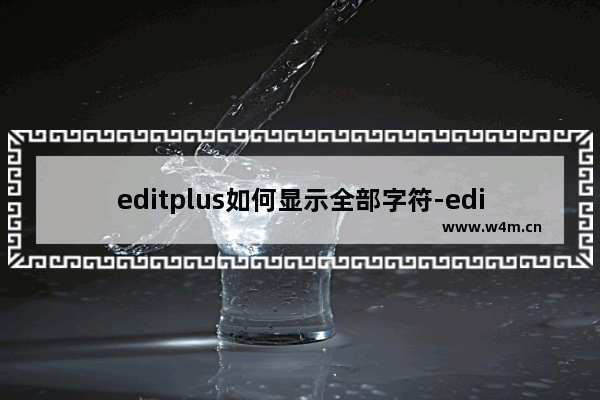 editplus如何显示全部字符-editplus字符全部显示的方法