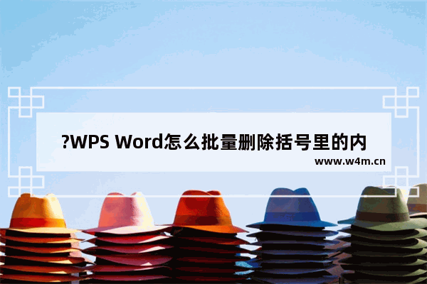 ?WPS Word怎么批量删除括号里的内容-WPS文档中一次性删除括号内文本的方法教程