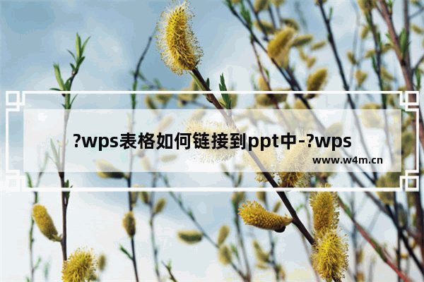 ?wps表格如何链接到ppt中-?wps表格链接到ppt中的方法