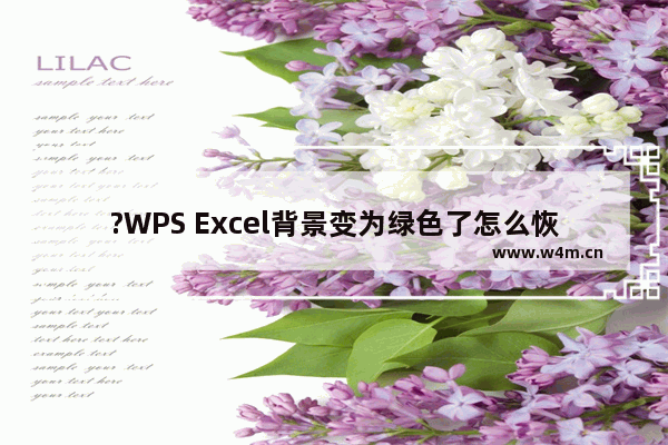 ?WPS Excel背景变为绿色了怎么恢复正常-WPS表格关闭护眼模式的方法教程