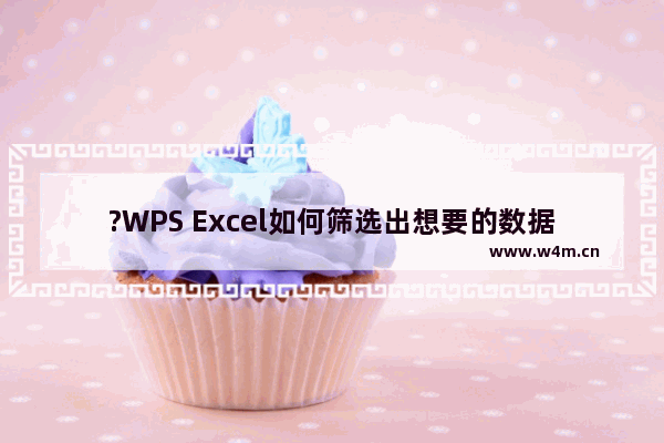 ?WPS Excel如何筛选出想要的数据-WPS表格中筛选数据的方法教程