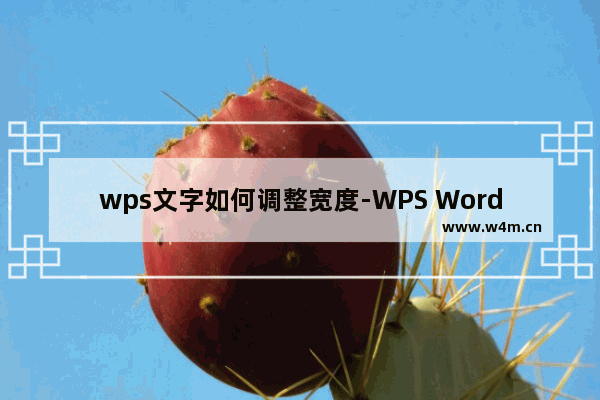 wps文字如何调整宽度-WPS Word文档调整文字间距的方法