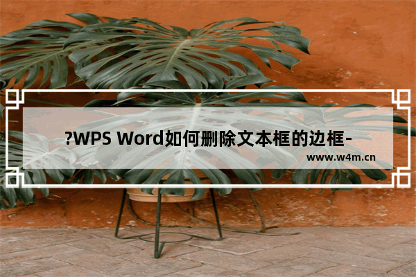 ?WPS Word如何删除文本框的边框-WPS文字中删掉文本框的方法教程