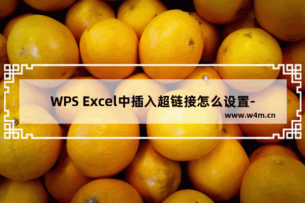 WPS Excel中插入超链接怎么设置-WPS Excel设置插入超链接的方法