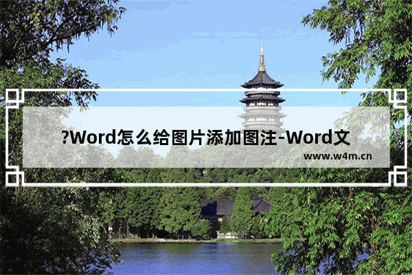 ?Word怎么给图片添加图注-Word文档中为图片添加图注的方法教程