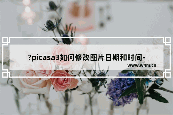 ?picasa3如何修改图片日期和时间-?picasa3调整图片日期和时间的方法